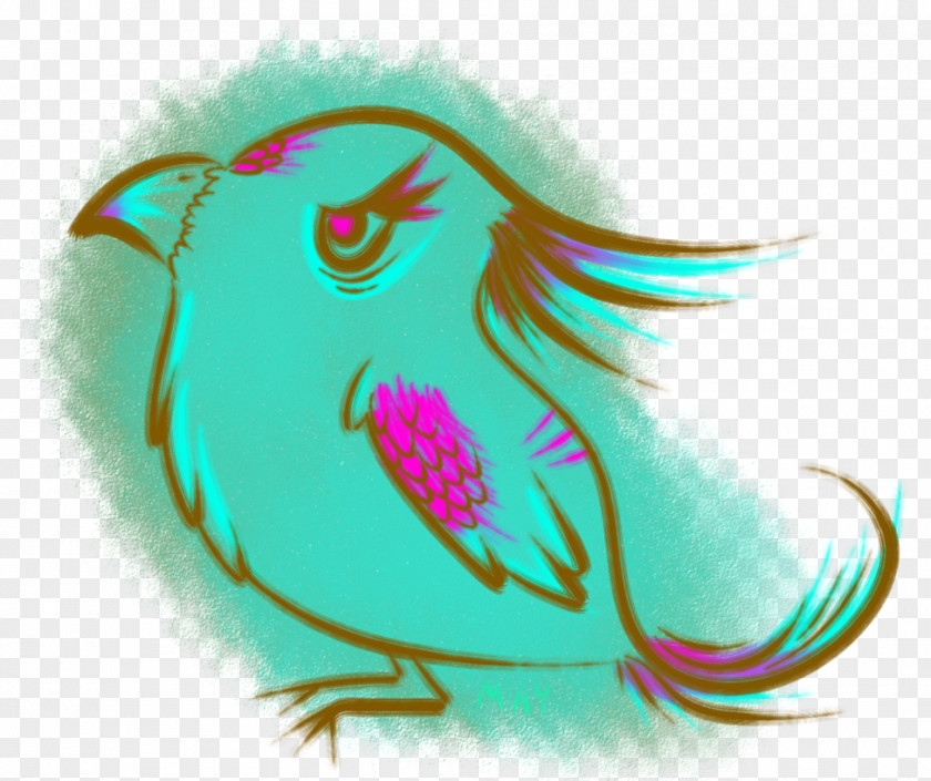 Feather Beak Green Turquoise Clip Art PNG