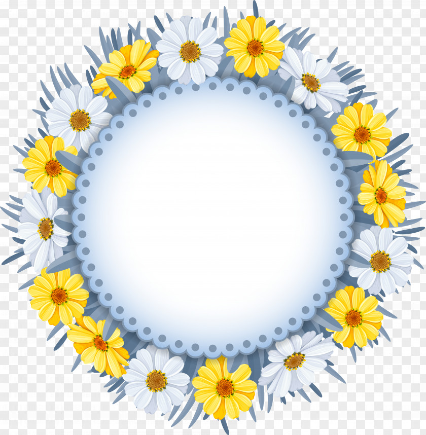 Garland Chrysanthemum Flower Wreath Royalty-free Clip Art PNG