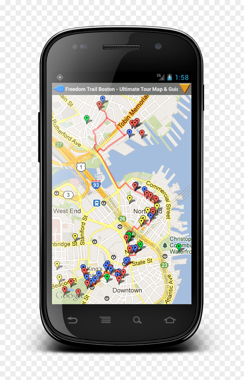 Map App GPS Navigation Systems Mobile Phones Handheld Devices PNG