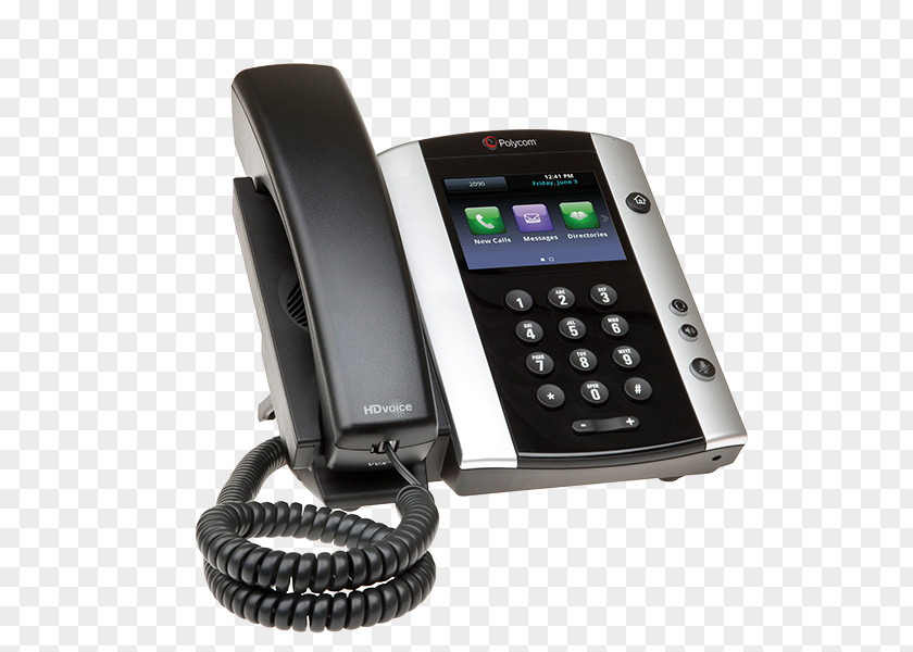 No Camera Polycom VVX 500 VoIP Phone Media Unified Communications Telephone PNG