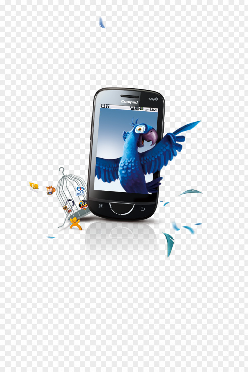 Phone Parrot Diamant Koninkrijk China Unicom Poster Android Smartphone PNG