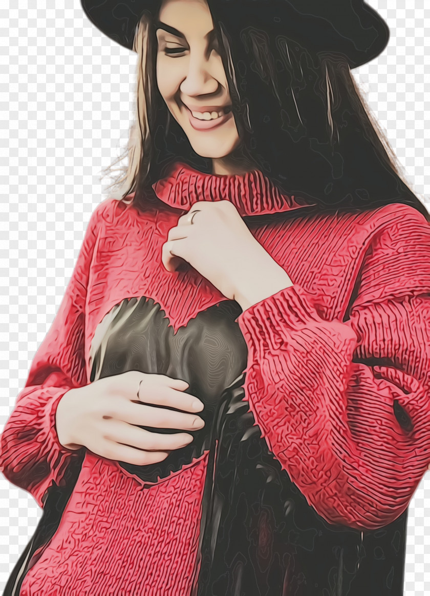 Costume Poncho Winter Girl PNG