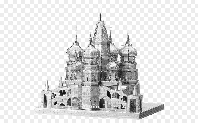 Kazan Russia Landmarks Saint Basil's Cathedral Model Kit Metal Earth Notre-Dame De Paris Plastic Building PNG