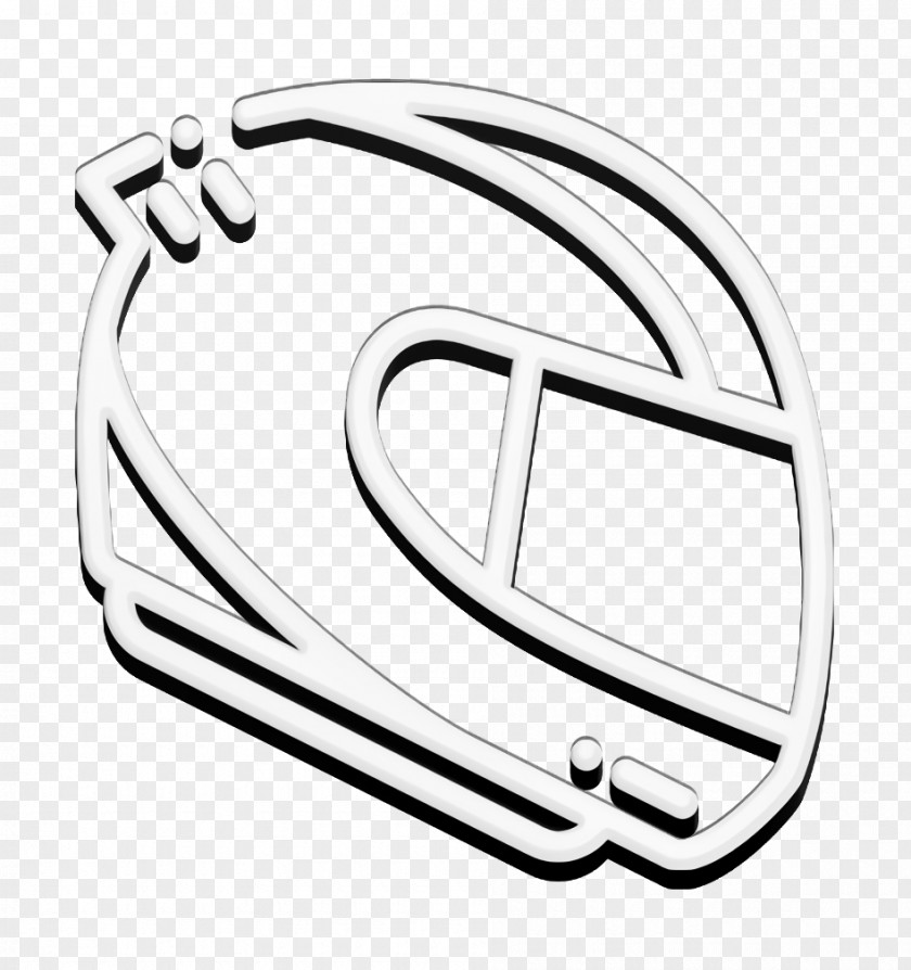 Racing Helmet Icon Extreme Sports PNG