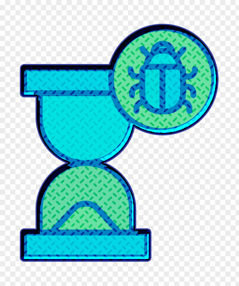 Virus Icon Hourglass Cyber PNG