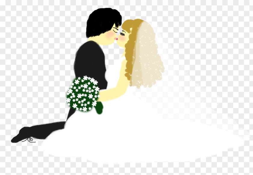 Wedding Couple Human Behavior Cartoon Character Homo Sapiens PNG