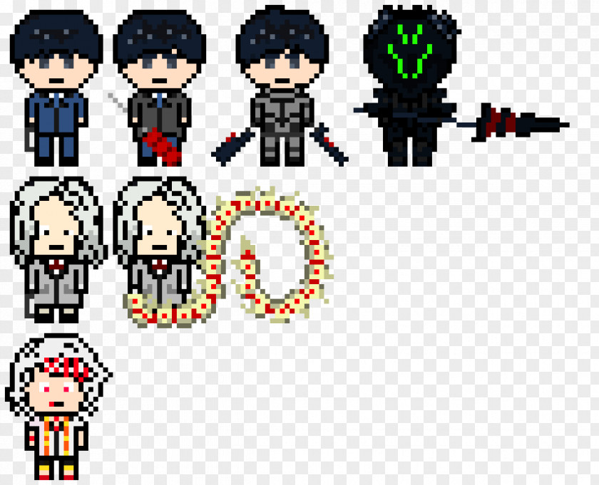 Ghoul Tokyo Pixel Art PNG