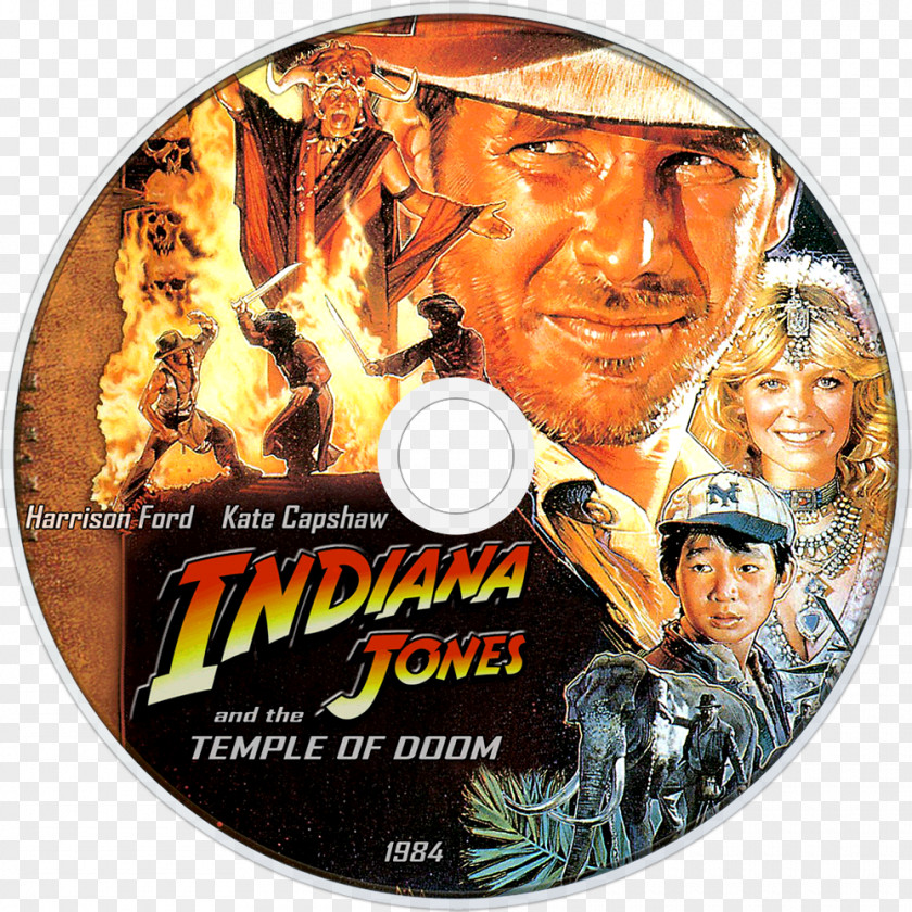 Indiana Jones And The Temple Of Doom Harrison Ford Film Poster PNG