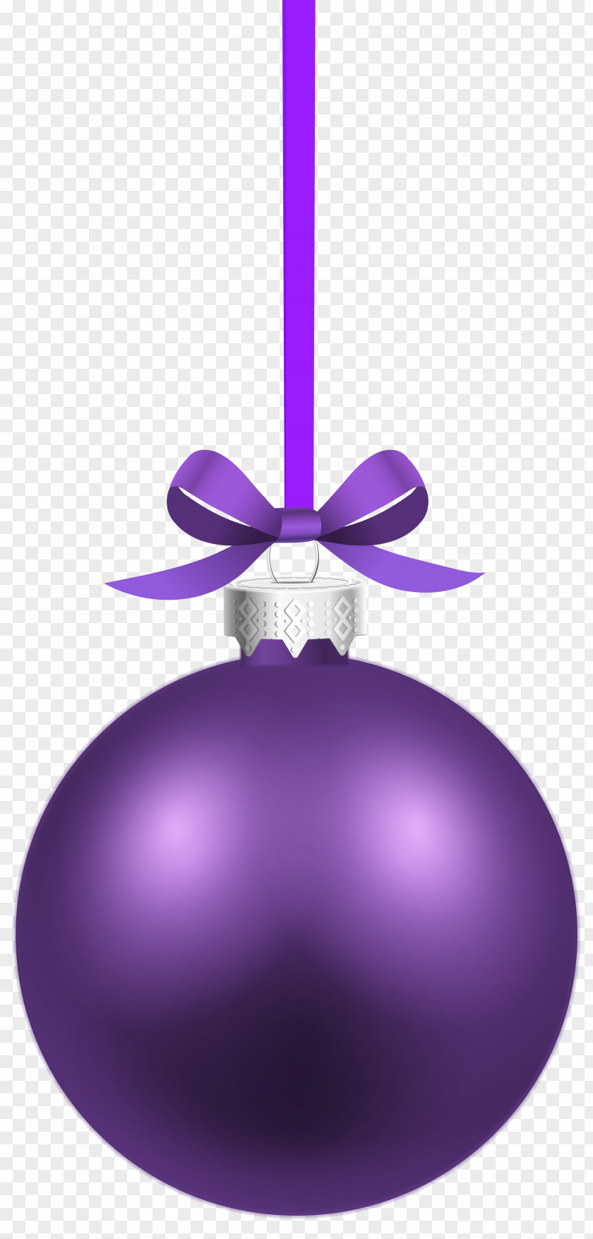 Purple Christmas Hanging Ball Clipart Image Ornament Decoration Clip Art PNG