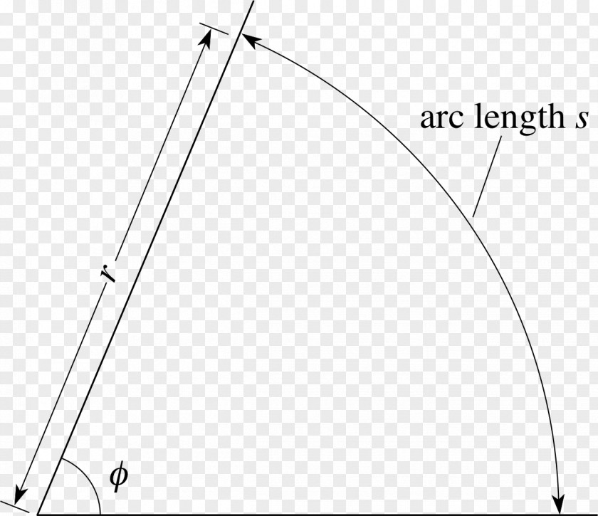 Radian Line Triangle Point Trigonometry PNG