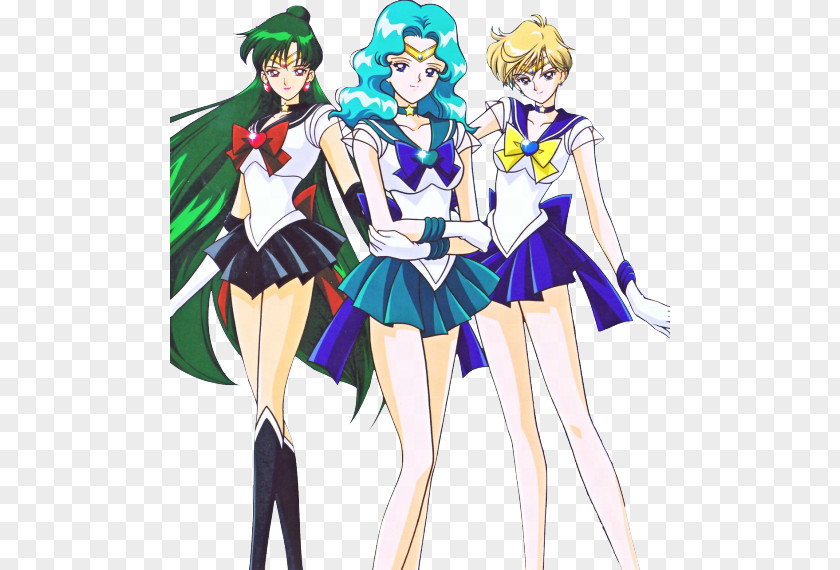 Sailor Uranus Pluto Neptune Tuxedo Mask Senshi PNG