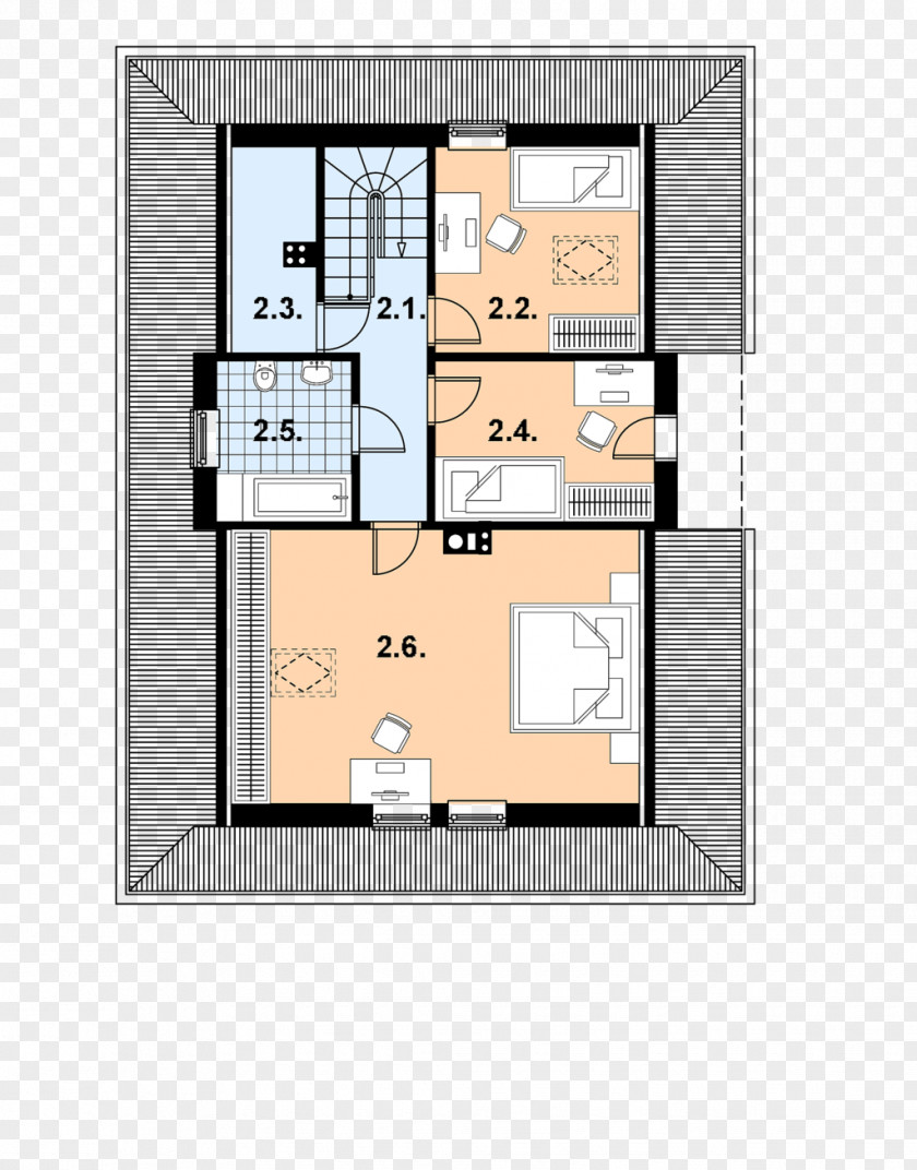 Bali House Project Floor Plan Roof Attic PNG