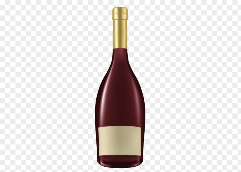 Elegant Red Wine Bottle Champagne PNG