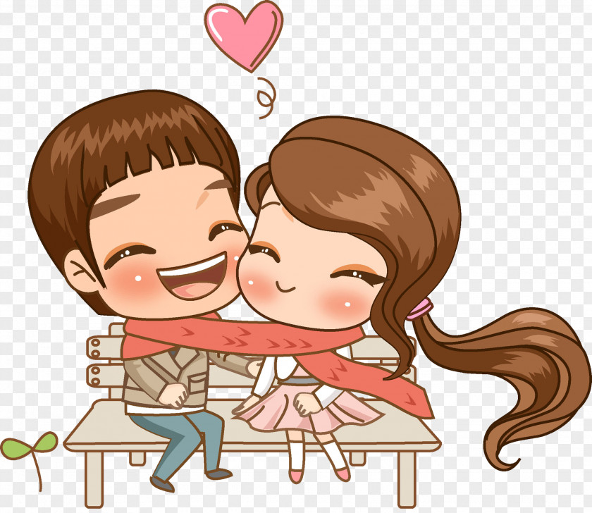Love Men And Women Cartoon Icon PNG