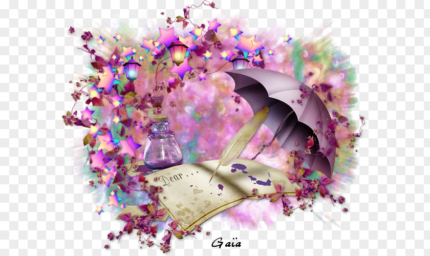 Violet Flower Floral Design PNG