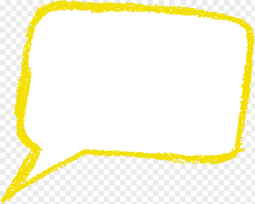 Text Box Frame Speech Balloon Yellow Orange Bubble PNG
