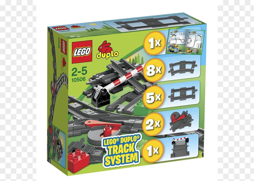 Train LEGO 10506 DUPLO Accessory Set Rail Transport Lego Duplo Toy PNG