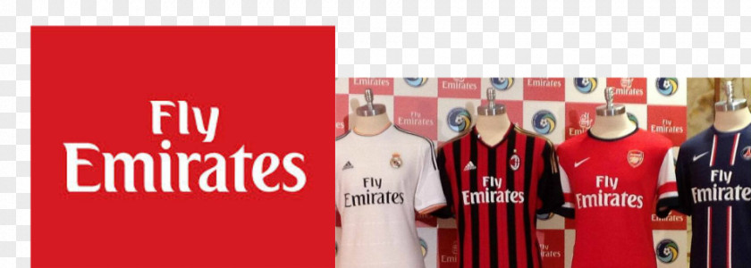 Fly Emirates T-shirt Sponsor Football Milan PNG