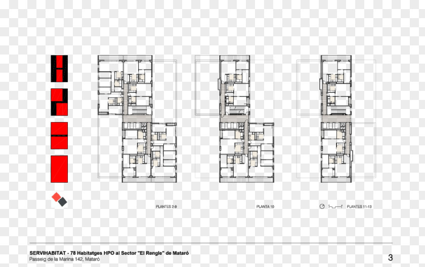 House Architecture Floor Plan Passeig Marítim EL RENGLE CONSULTORS PNG