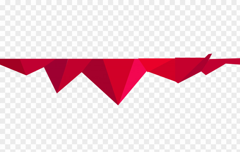 Red Geometric Elements Geometry Triangle PNG