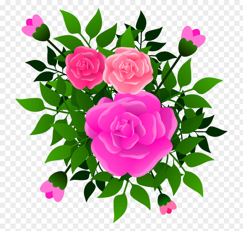 Stump Border Garden Roses Clip Art Openclipart Illustration Free Content PNG