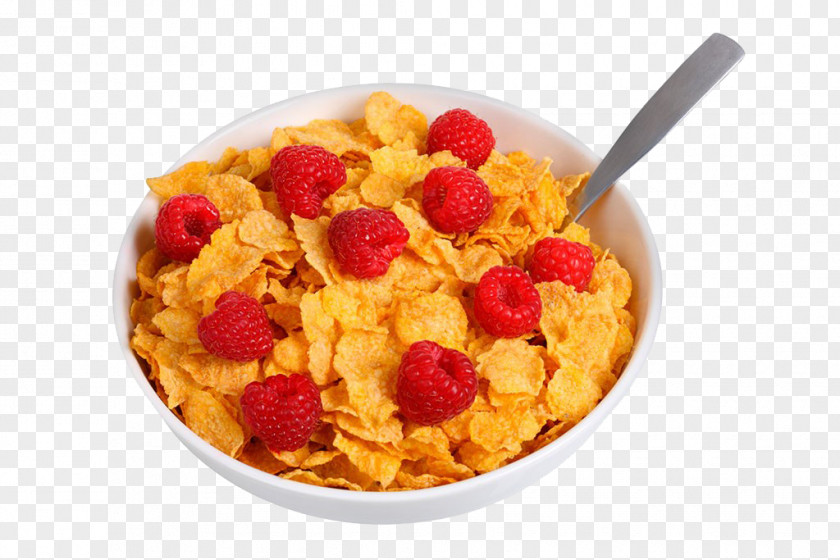 Corn Flake Flakes Muesli Frosted Breakfast Cereal Milk PNG