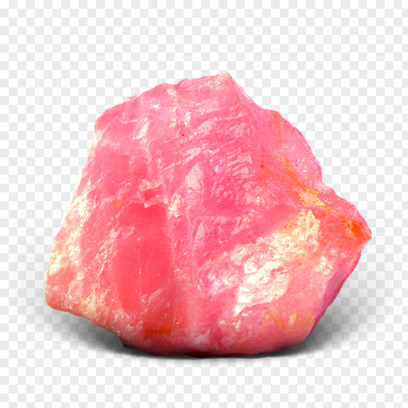 Stone Rose Quartz Mineral Pink PNG