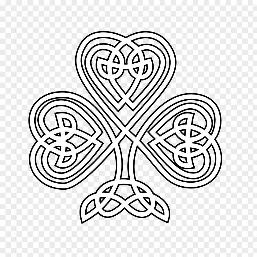 St Patricks Day Drawings Shamrock Celtic Knot Coloring Book Celts Art PNG