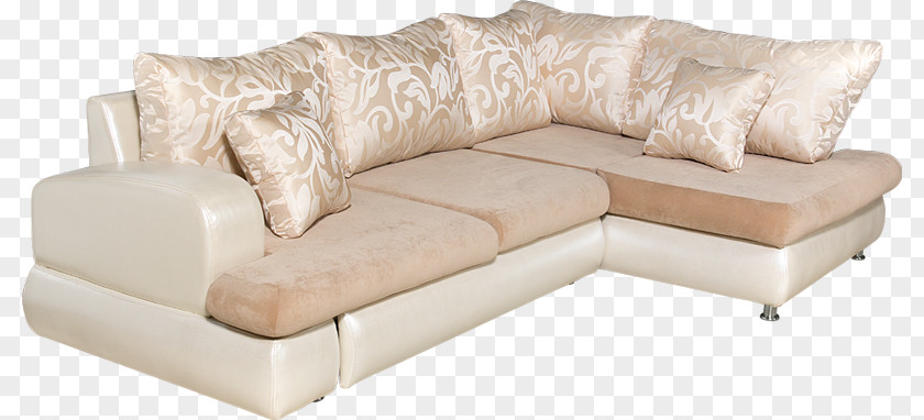 Combined White Sofa Couch Bed Chaise Longue PNG