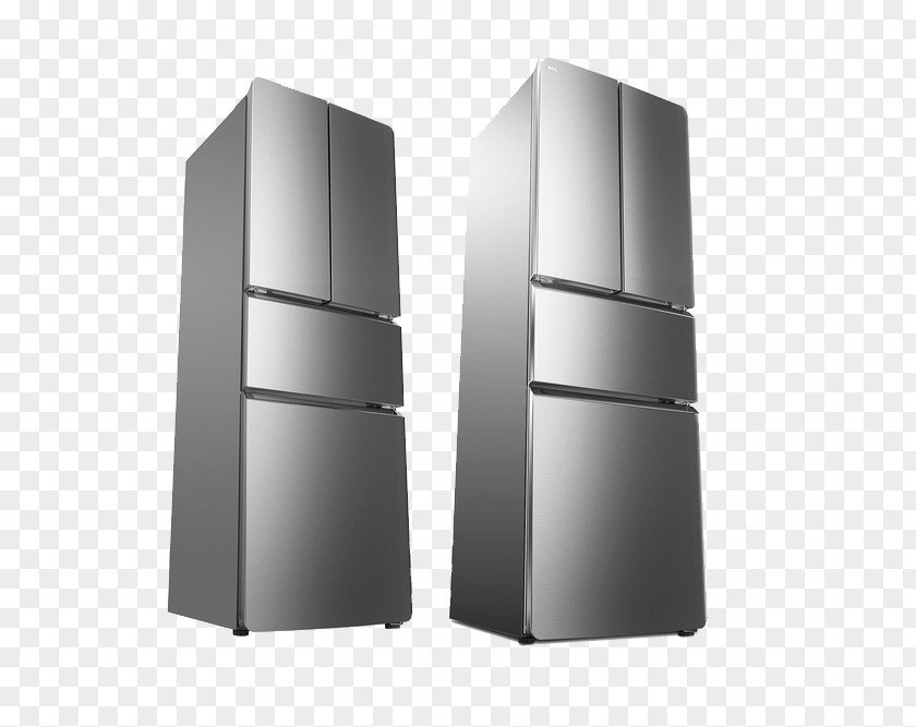 Double Open Three Refrigerators Refrigerator PNG