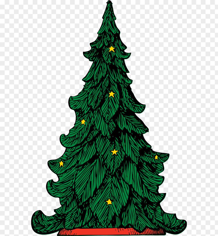 Cartoon Pine Trees Christmas Tree Clip Art PNG