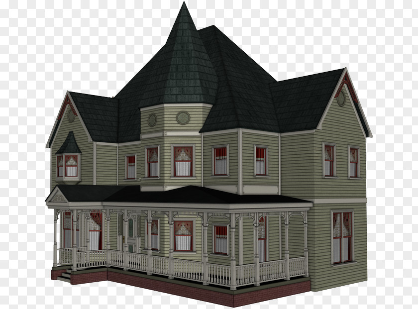 House Roof Victorian Era Facade PNG