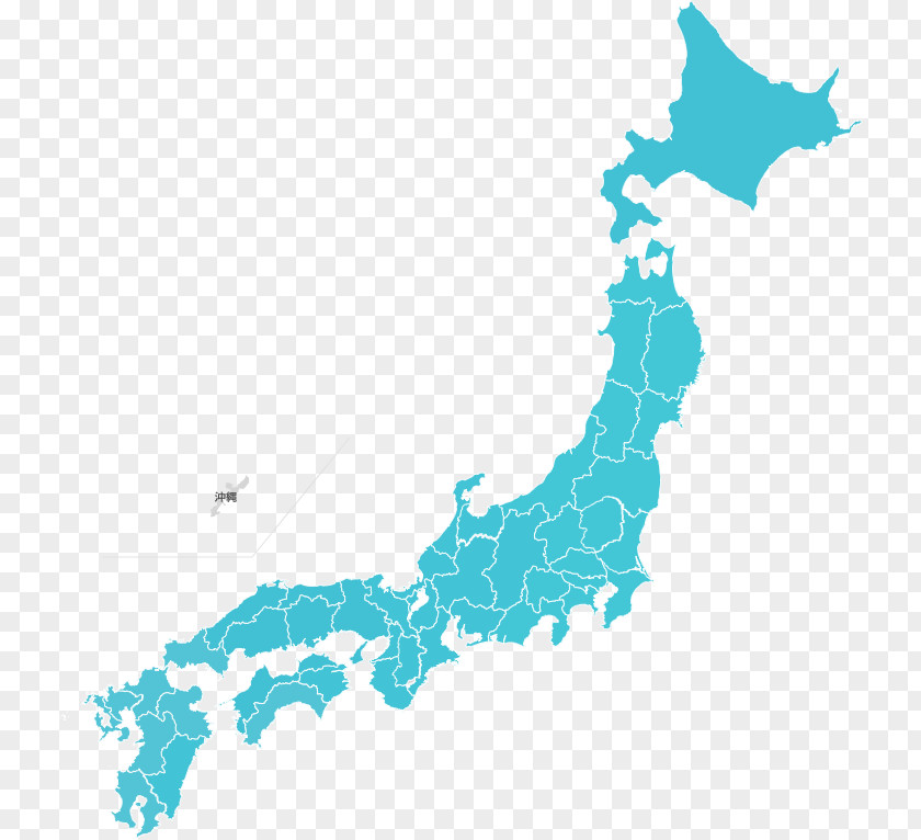 Shell V Power Prefectures Of Japan Blank Map PNG