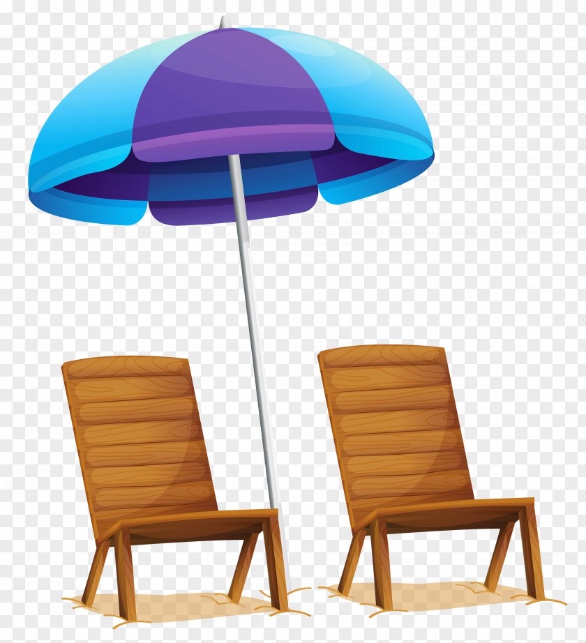 Transparent Beach Umbrella And Chairs Clipart Table Eames Lounge Chair PNG