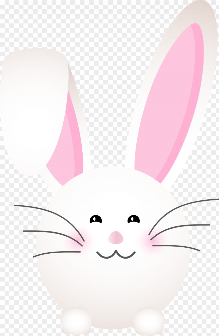Vector Hand-painted Cartoon Bunny Rabbit Easter PNG