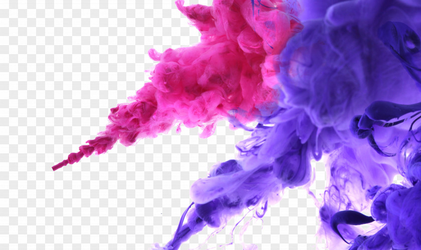Water Blooming Color Ink PNG