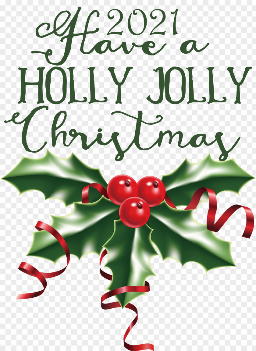 Holly Jolly Christmas PNG