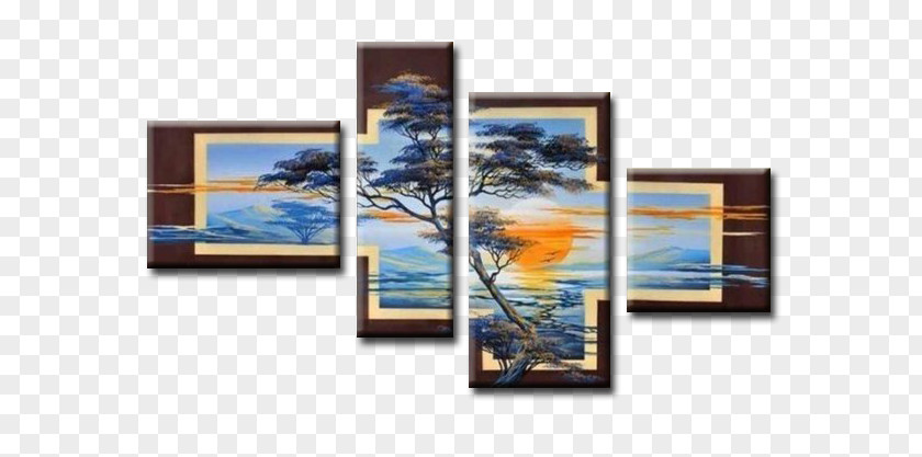 Painting Oil Canvas Panel PNG