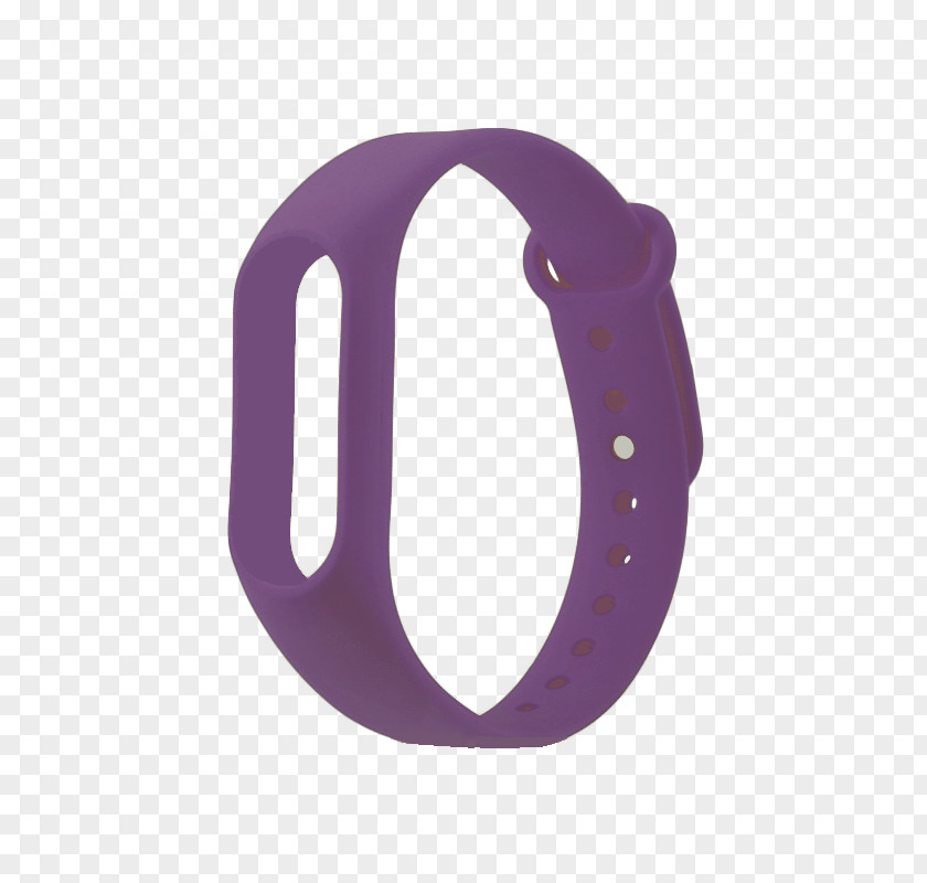 Purple Color Xiaomi Mi Band 2 Wristband Bracelet PNG