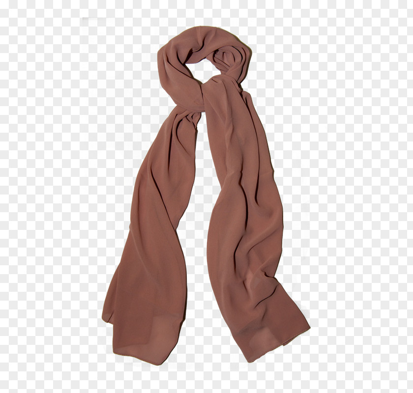 Chiffon Scarf Brown PNG