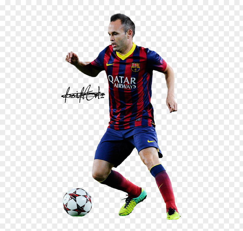 Football Andrés Iniesta Player Team Sport Camp Nou PNG