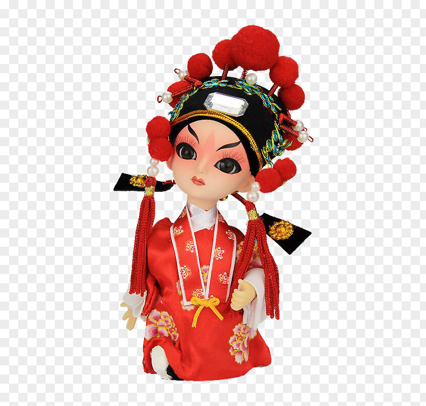 Q Version Of Peking Opera Groom Doll Q-version Cartoon PNG