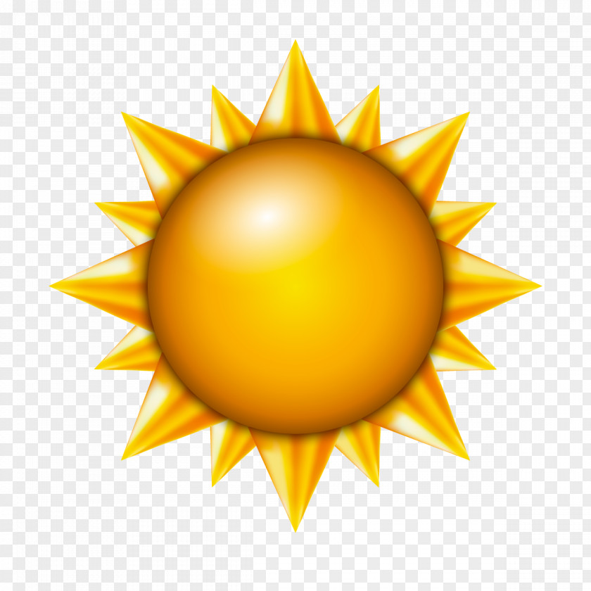 Vector Sun Yellow Pattern PNG
