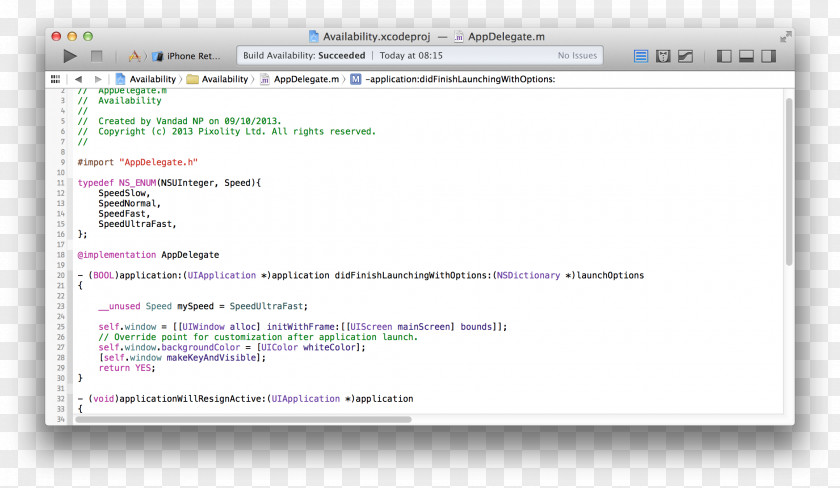 Apple Objective-C Syntax Highlighting Computer Program Xcode Darwine PNG