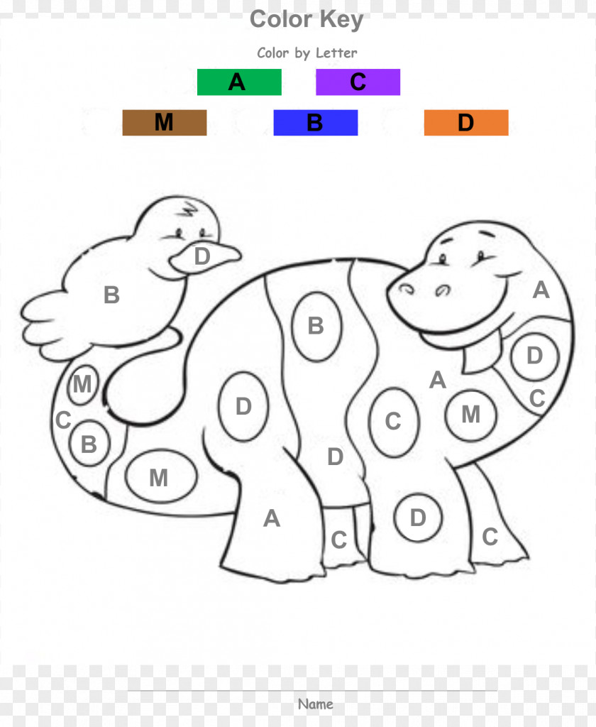 Dinosaur The Dinosaurs Paint By Number Worksheet PNG