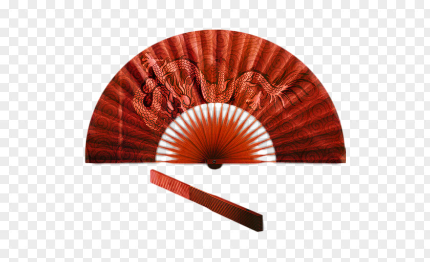 Orange Decorative Fan Gift Cartoon PNG