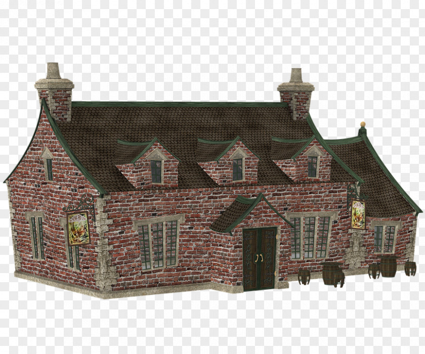 Vintage Residential Window House Building Roof Stock.xchng PNG