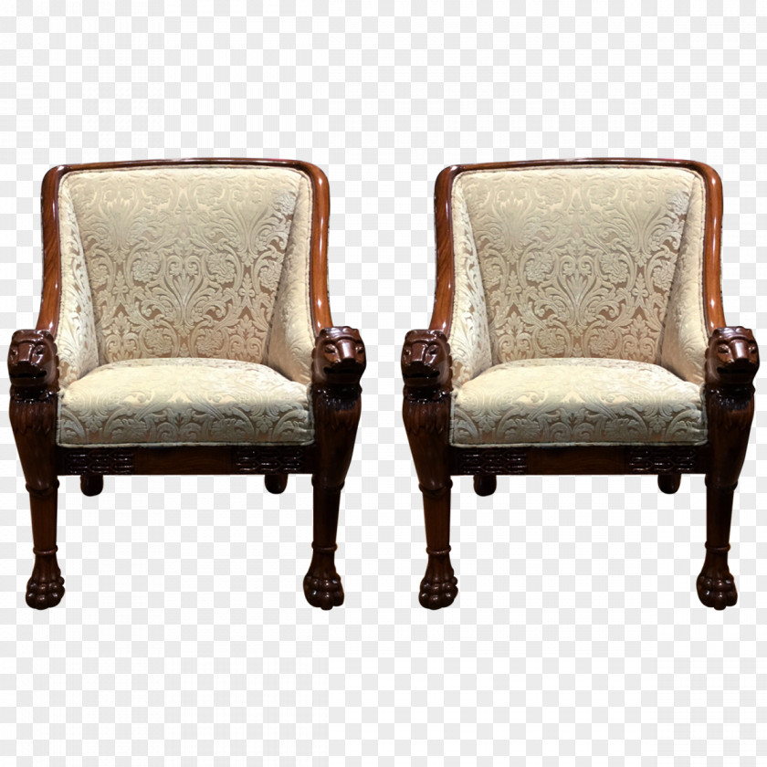 Armchair Club Chair Loveseat Antique PNG