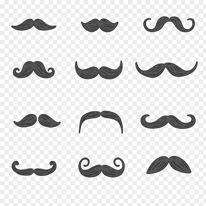 Cute Mustache Moustache Beard Adobe Illustrator PNG