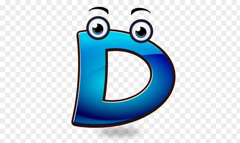 LETTER D Alphabet Letter Smiley Emoticon Clip Art PNG